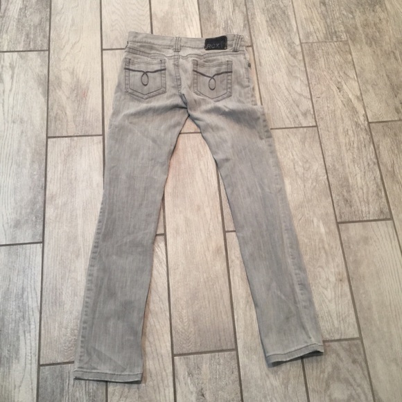 Roxy women’s Juniors gray jeans size 7 - Picture 4 of 13